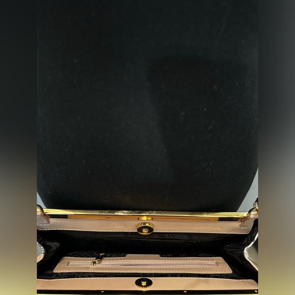 TED BAKER Two Tone Nude/Animal Print Leather Crossbody Bag - Picture 8 of 11